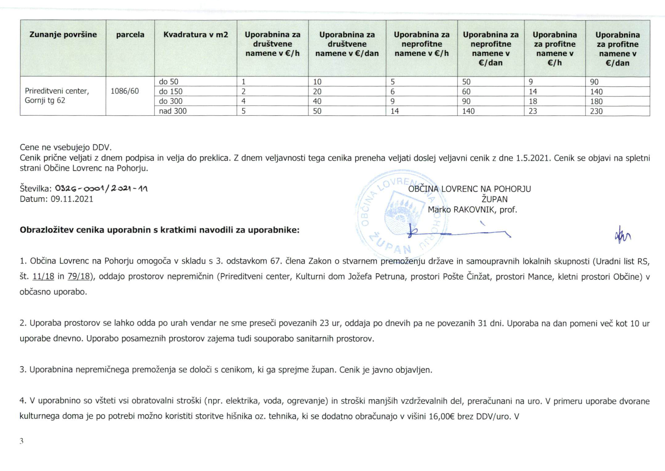 Cenik uporabnin za oddajo poslovnih in drugih prostorov in površin v lasti Občine Lovrenc na Pohorju-P_Page_3.jpg